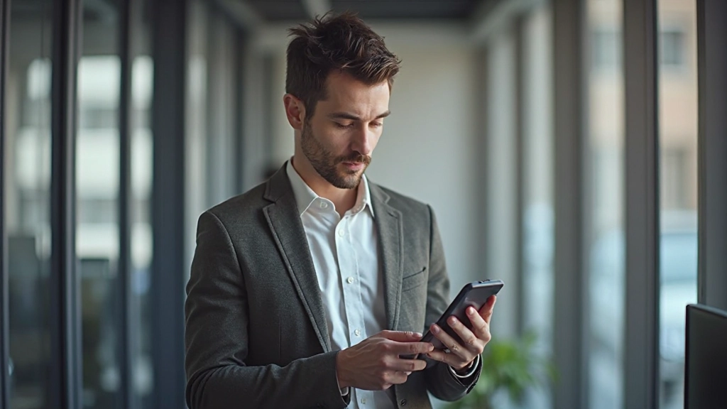 Дизайнер демонстрирует интерактивный прототип на мобильном устройстве с анимациями и переходами